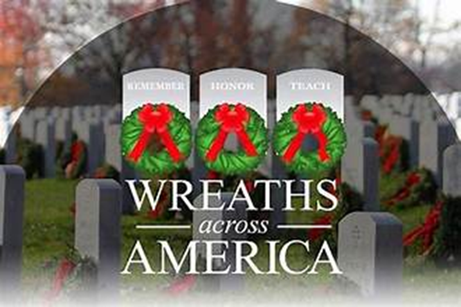 Wreaths Across America sponsored by the American Legion